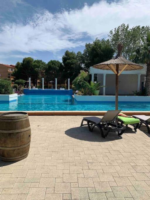 קאנט אן רוסיון Appartement Cosy Confort Parking Clim Wifi Linge Acces Piscine Non Inclus מראה חיצוני תמונה